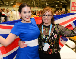 isla mclarty holding a union jack