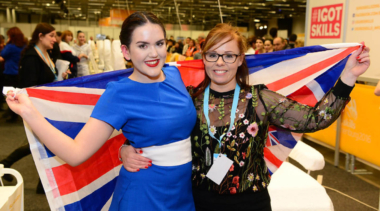 isla mclarty holding a union jack