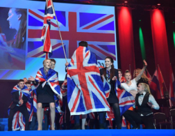 TeamUK in Gothenburg on stage