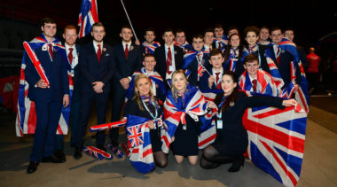 Group photo of TeamUK in Gothenburg