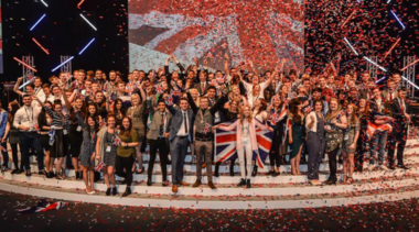 TeamUK showered in confetti