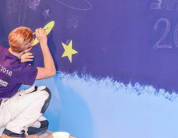 young person painting
