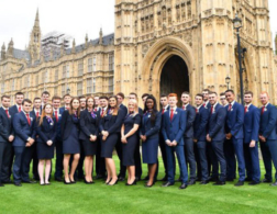TeamUK in front of parliament