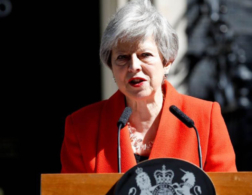 Theresa May speaking