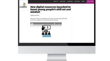 digital resources on a computer