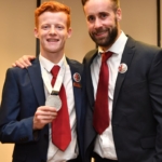 Rich Wheeler celebrating a gold medal