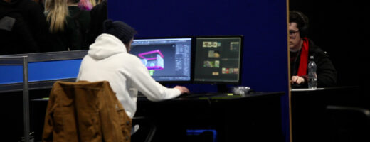 Young person competing in 3D Digital Game Art competition