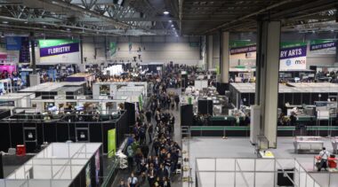 zoomed out aerial shot of worldskills uk live