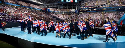 Photo of WorldSKills UK team at opening ceremony WorldSkills Kazan 2019