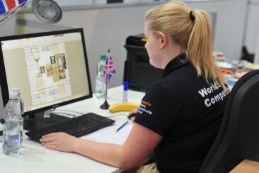 Photo of competitor at WorldSkills Leipzig 2013