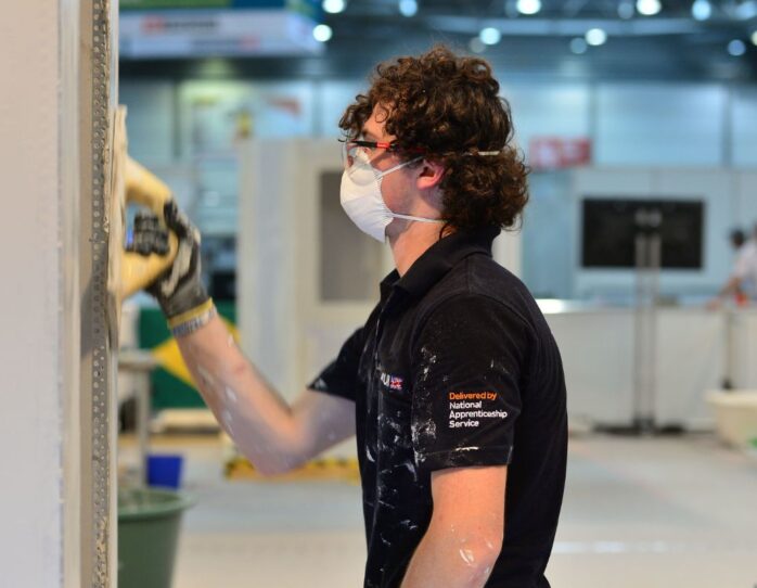 Photo of competitor in Plastering and Drywall at WorldSkills Leipzig 2013