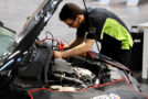 Young person competing in Automotive Technology competition