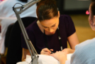 Young person competing in Beauty therapy competition