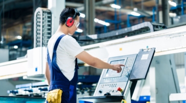 Photo of a CNC miller using a machine