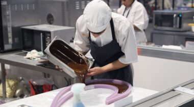 Young person competing in Confectionery & Patisserie competition