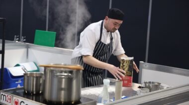 Young person competing in Culinary Arts competition