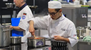 Young person competing in Culinary Arts competition