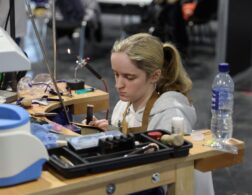 Young person competing in Fine Jewellery Making competition