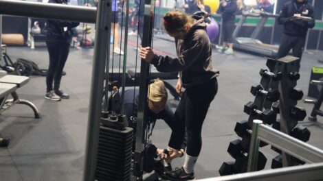 Young person competing in Fitness Trainer Personal Trainer competition