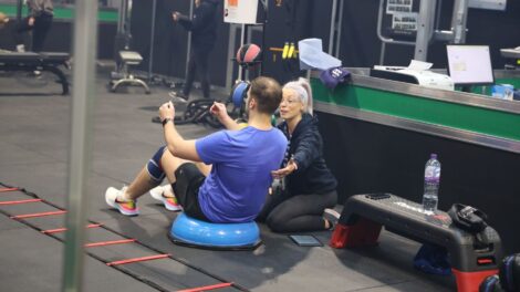 Young person competing in Fitness Trainer Personal Trainer competition
