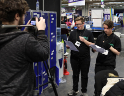 Young people competing in foundation skills, media competition