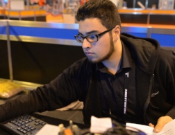 Young person competing in IT support Technician competition
