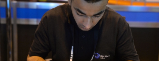 Young person competing in IT support Technician competition