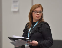 Photo of Jenna Wrathall Bailey MBE at a WorldSkills competition