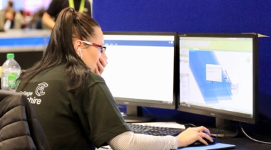 young person using a computer