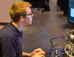 Young person competing in Network Infrastructure Technician competition