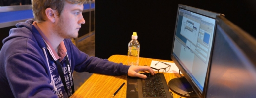 Young person competing in Network Systems Administrator competition
