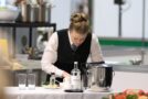 Young person competing in Restaurant Service competition