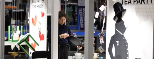 Young person competing in Visual Merchandising competition