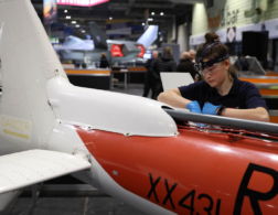 Young person competing in Aeronautical Engineering Mechanical competition