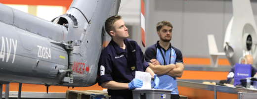 Young person competing in Aeronautical Engineering Mechanical competition