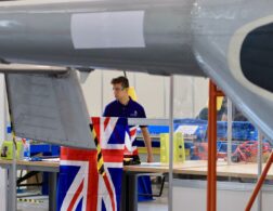 Photo of Haydn competing internationally in the Aircraft Maintenance Competition