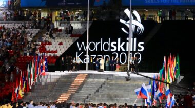 Photo of opening ceremony WorldSkills Kazan 2019