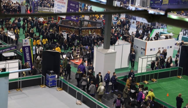 WorldSkills UK Live aerial shot