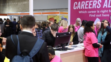 careers advice stand at worldskills uk live