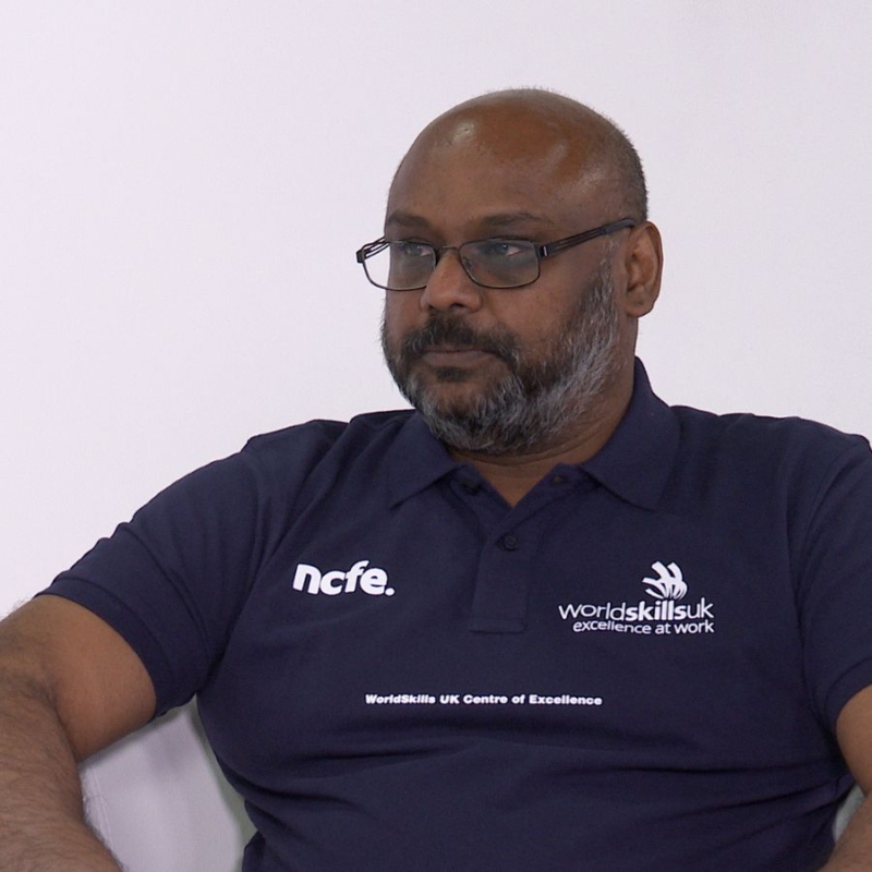 Photo of Mr. Sureshkumar who supports WorldSkills with Cyber Security