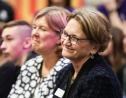 Carole Stott, former WorldSkills UK Chair smiling