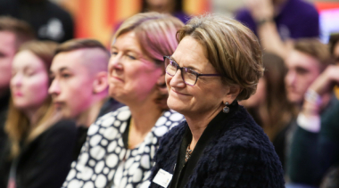 Carole Stott, former WorldSkills UK Chair smiling