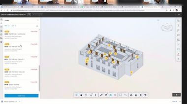Screenshot of virtual digital construction challenge
