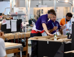 Christopher Caine in the Joinery Competition