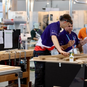 Christopher Caine in the Joinery Competition