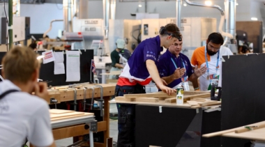 Christopher Caine in the Joinery Competition