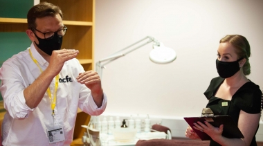 Frazer Minskip, high-performance coach, at Doncaster College