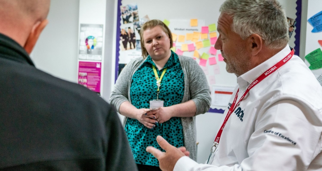 Pete Walters MBE working as part of the Centre of Excellence